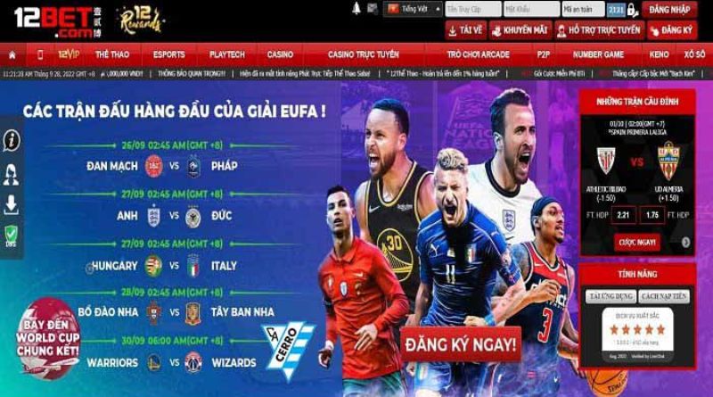 12BET: Một Trong Những Nền Tảng Cá Cược Trực Tuyến Hàng Đầu Việt Nam