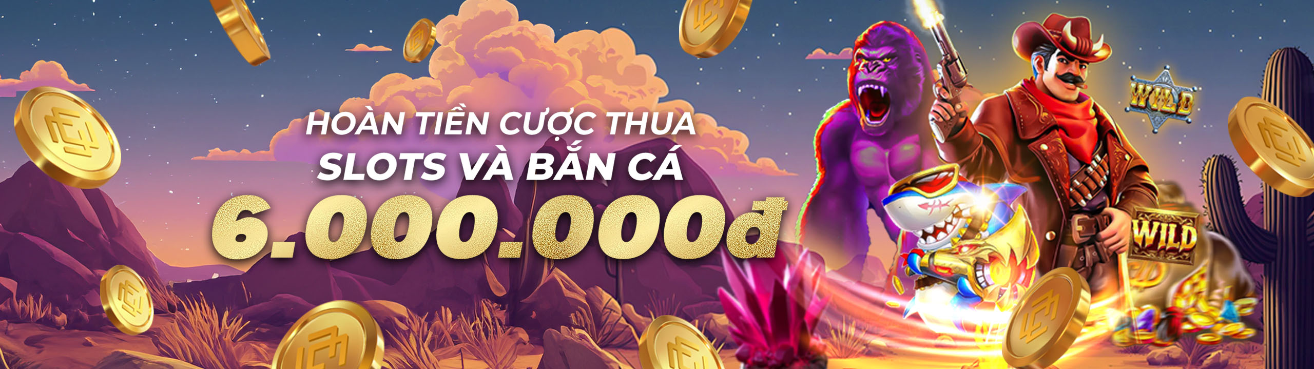 Hoàn tiền hàng tuần 11.88% lên đến 6.000.000 VND tại Slots và Bắn cá